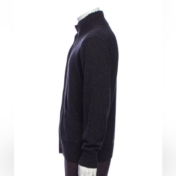 Oscar de la Renta Gray button down cardigan size S - Picture 3 of 11